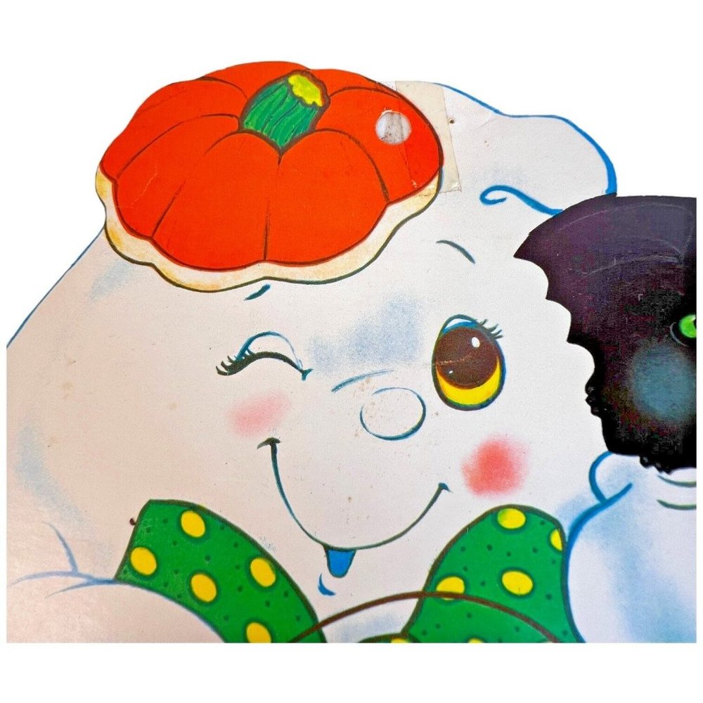 3 Vintage Die Cut Halloween Wall Hanging Decorations Scarecrow Ghost Pumpkin - Picture 3 of 13